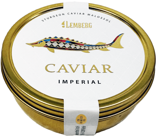 Черная осетровая икра Калуги 250 г Lemberg Imperial
