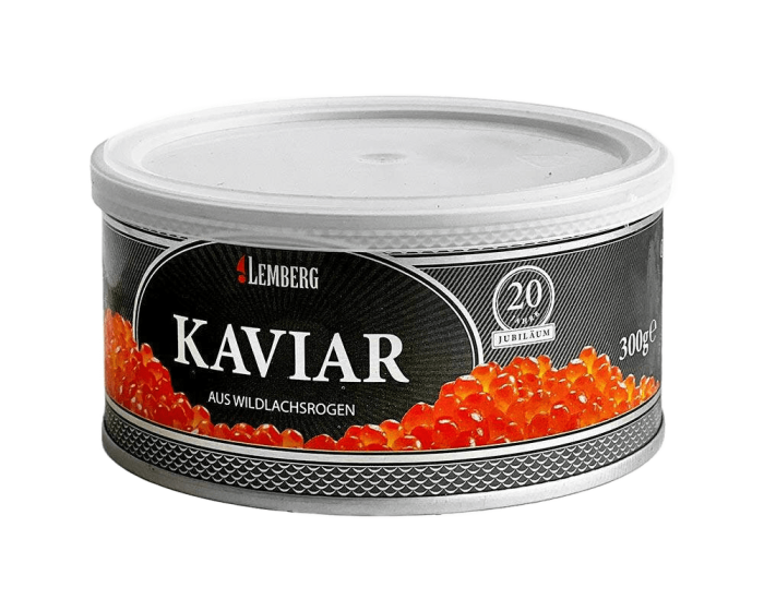 Лососевая красная икра горбуши 300 г Lemberg Platinum (кошерная)