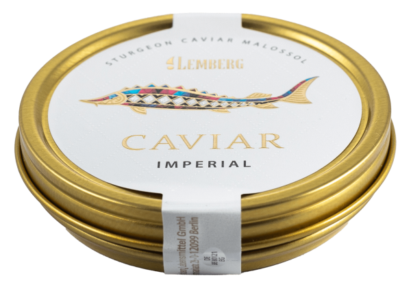 Черная осетровая икра Калуги 100 г Lemberg Imperial