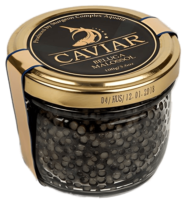 Черная осетровая икра Белуги 100 г Aquatir Beluga Malossol